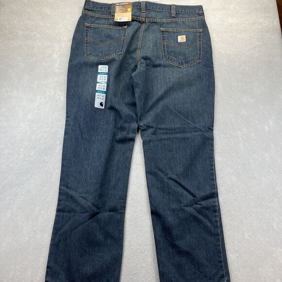 Carhartt Holter Relaxed Fit Denim Jeans Pants 40x32 NWT 101483-968 - Picture 7 of 14